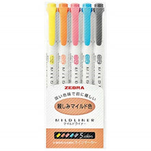 Cargar imagen en el visor de la galería, Mildliner Zebra 5 piezas