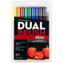 Cargar imagen en el visor de la galería, Tombow Dual Brush Primarios 10 piezas