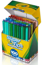 Cargar imagen en el visor de la galería, Super Tips Crayola 100 piezas
