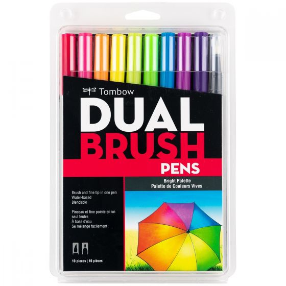 Tombow Dual Brush Brillantes 10 piezas