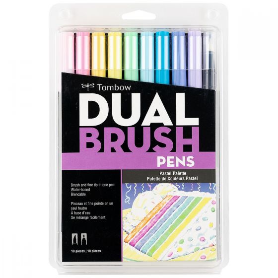 Tombow Dual Brush Pastel 10 piezas